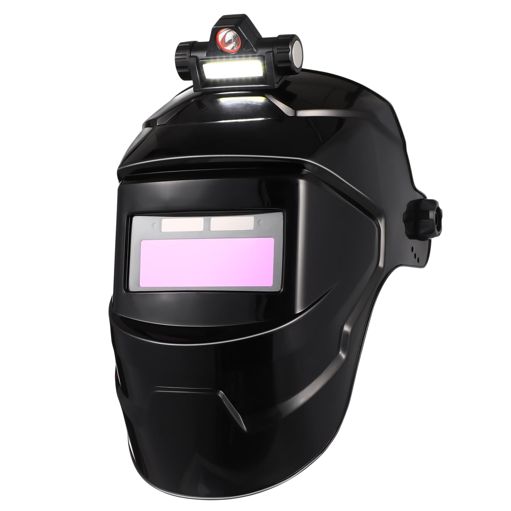 Maschera di Protezione per Saldatura Automatica, Schermo Grande | Nero Pp, Semimaschera Regolazione a Rotella, per Taglio e Carbon Arc Gouging