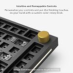 Glorious Gaming GMMK PRO 75% Barebones Black (Frame Only) - Modular Mechanical Gaming Keyboard, TKL Size (75%), 3.3lb Frame, RGB, Fully Customisable, 5-Pin Switch Support