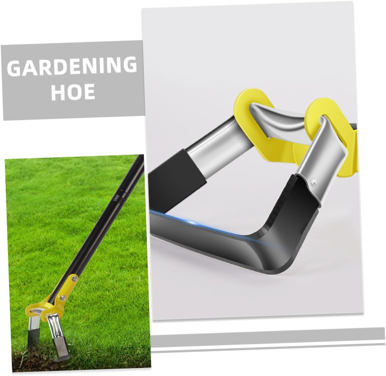 Garden Hand Hoe Portable Weeding Tool for Easy Soil Loosening Digging Transplanting Lightweight Manganese Design for Gardeners and Outdoor Use
