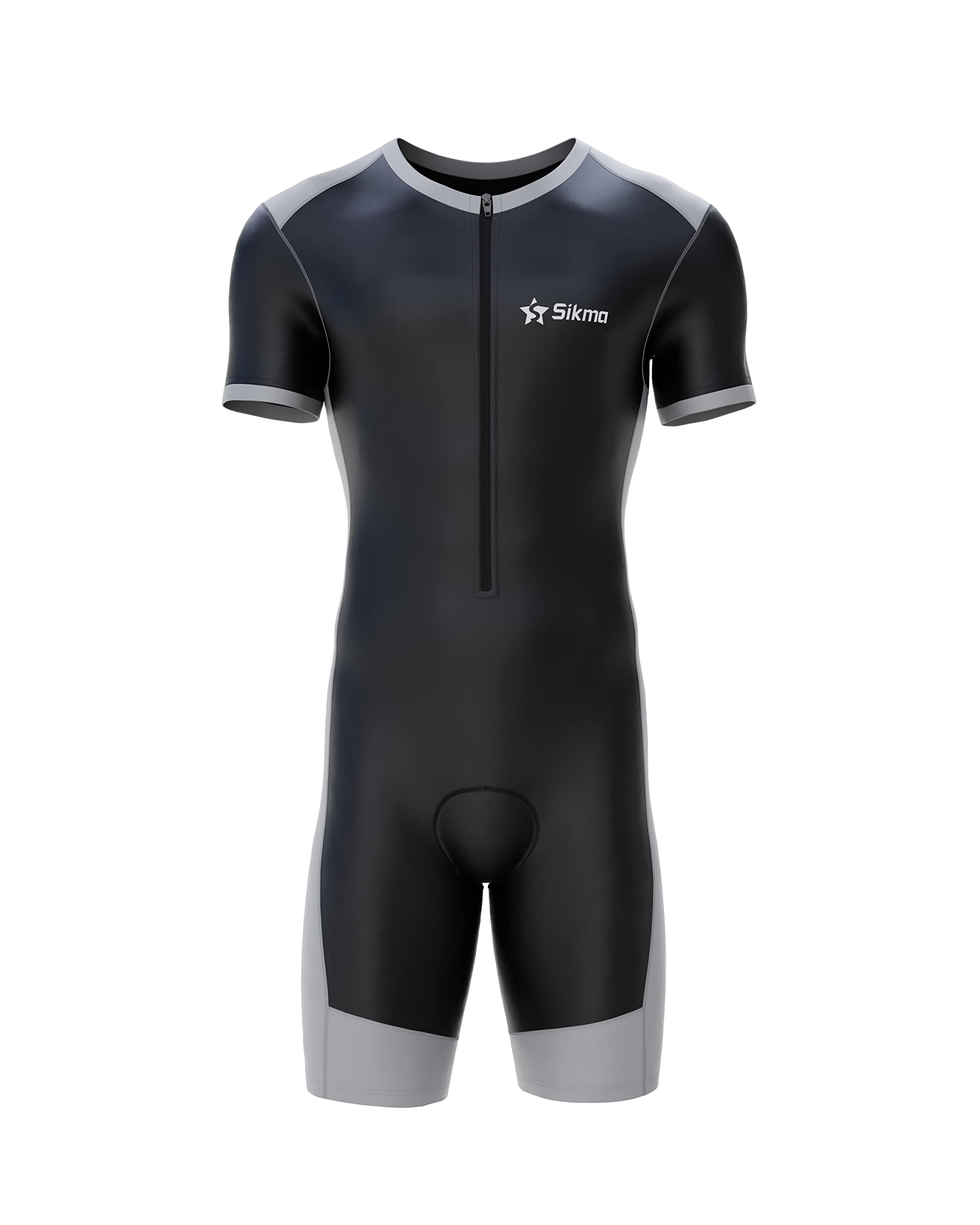 Sikma Mens Cycling Skinsuit Padded One Piece Trisuit Bike Top Short