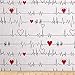 Windham Fabrics Calling All Nurses Heart Beat White Yard