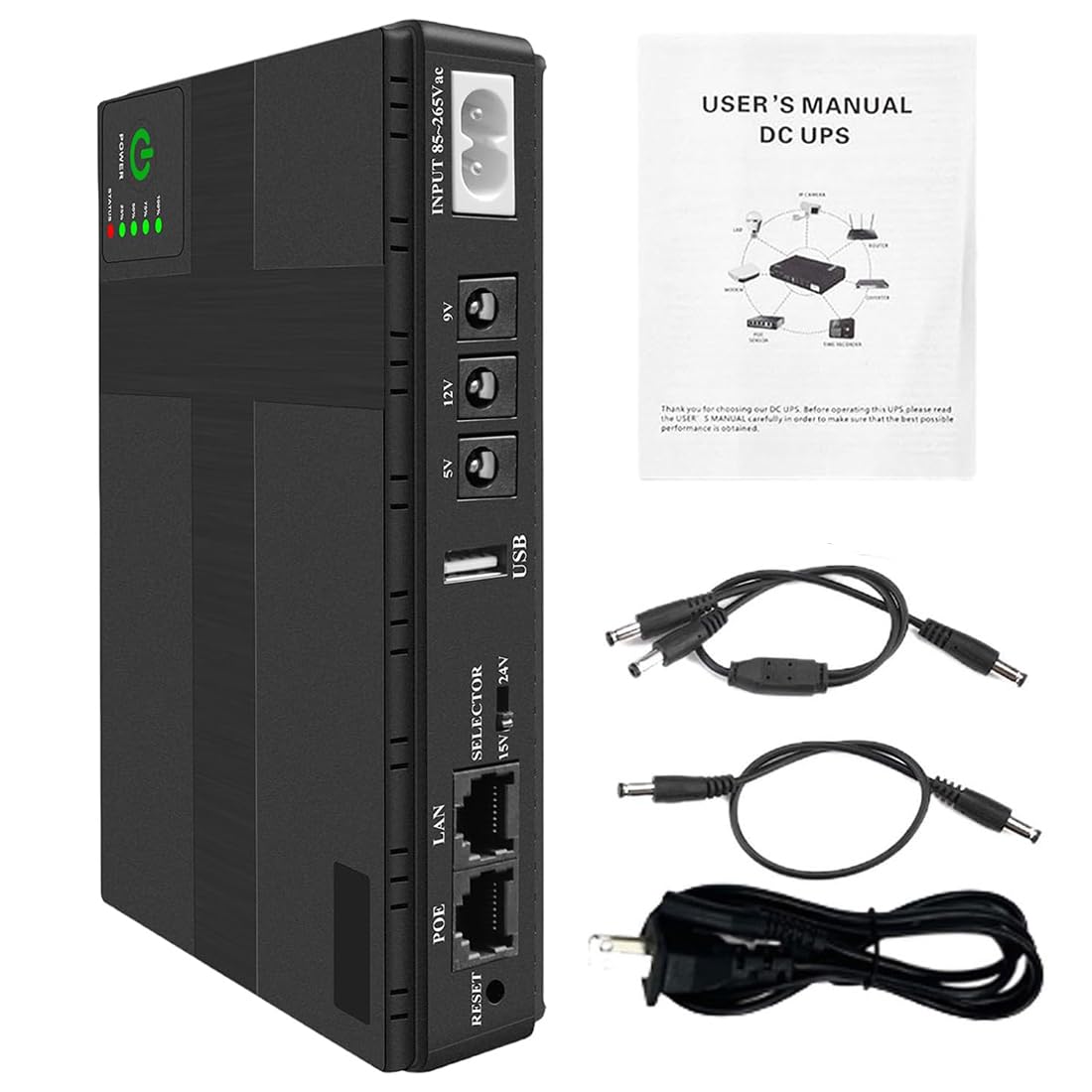 Mini Onduleur UPS 12V 1A 14.8W - Alimentation De Secours Pour Routeur, Caméra, Système De Sécurité - 4