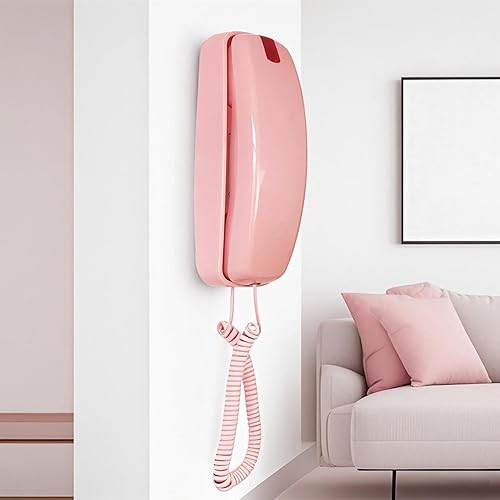 Miniatura 9 de Teléfono fijo con cable, teléfono doméstico con cable TelPal para montaje en pared, teléfono de pared con botón grande con flash, redireccional,
