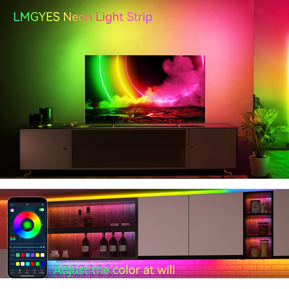 Tira de LED Neon RGB Multicolor 2M con Control Remoto miniatura 7