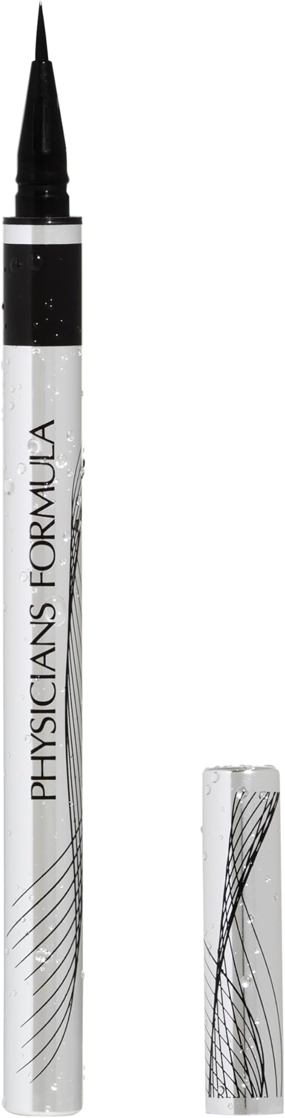 Physicians Formula Eye Booster Super Slim Liquid Eyeliner, Black Waterproof Eyeliner with a Lash-Boosting Complex for Stronger Lashes, Natural Finish, for Sensitive Skin, Ultra Black