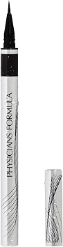 Physicians Formula Eye Booster Super Slim Liquid Eyeliner, Black Waterproof Eyeliner with a Lash-Boosting Complex for Stronger Lashes, Natural Finish, for Sensitive Skin, Ultra Black