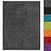 Produktbild Schmutzfangmatte Use&Wash - Türmatte Sauberlaufmatte Fußabtreter - Fussmatte Teppich - für Flur Eingang Eingangsbereich - rutschfest & waschbar (120 x 300 cm, Anthrazit 03)
