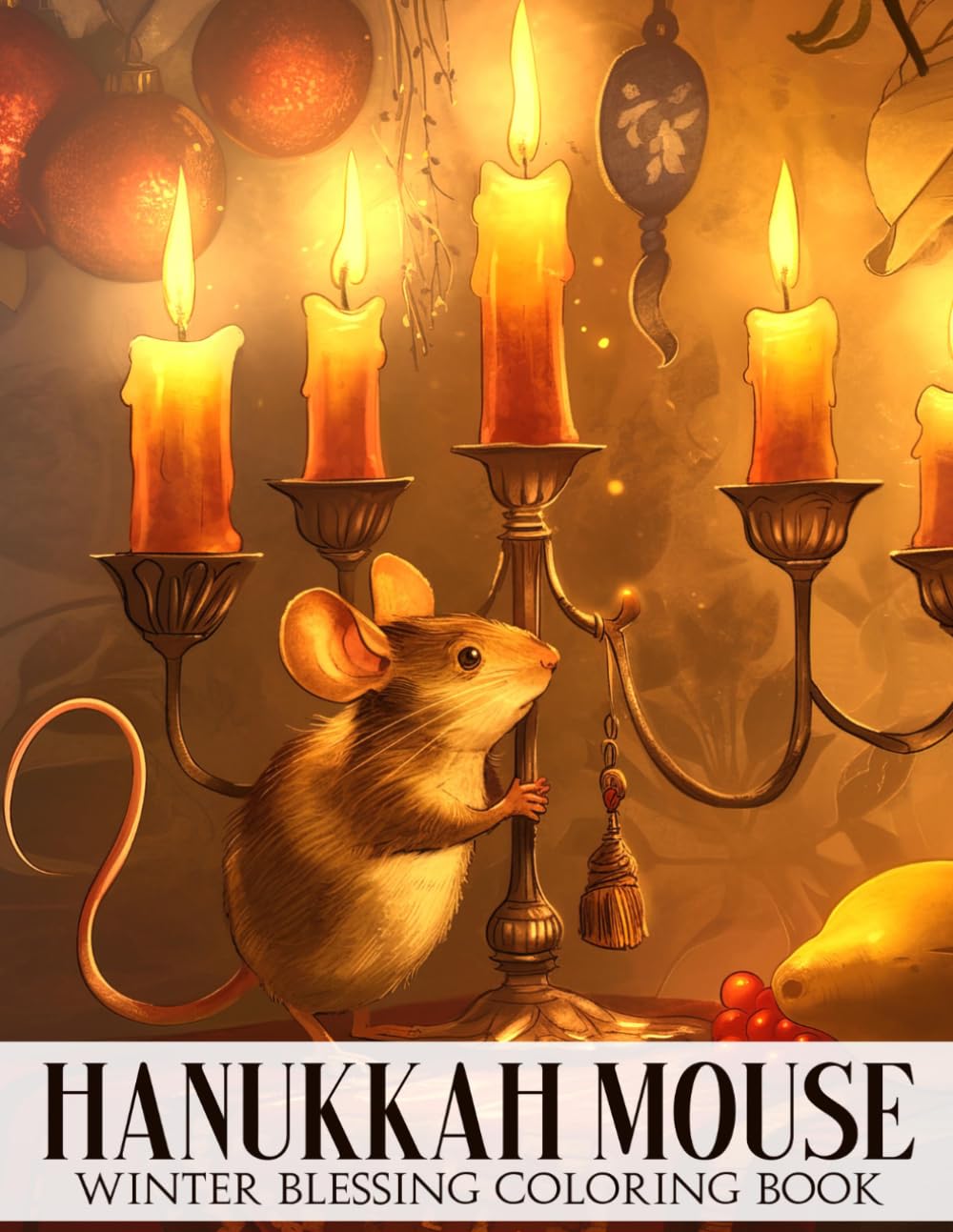 Hanukkah Mouse Coloring Book: Islamic Art and Faith Coloring pages with Aesthetic Mosque Interiors and Heartwarming Daily Prayers for Teens and Adults seeking Mindful Spiritual Joy