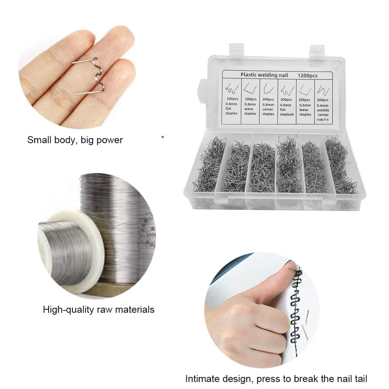 Graffette Per Saldatura Plastica - 1000 Pezzi Professionale Per Riparazione Paraurti Auto E Plastica - Foto 5