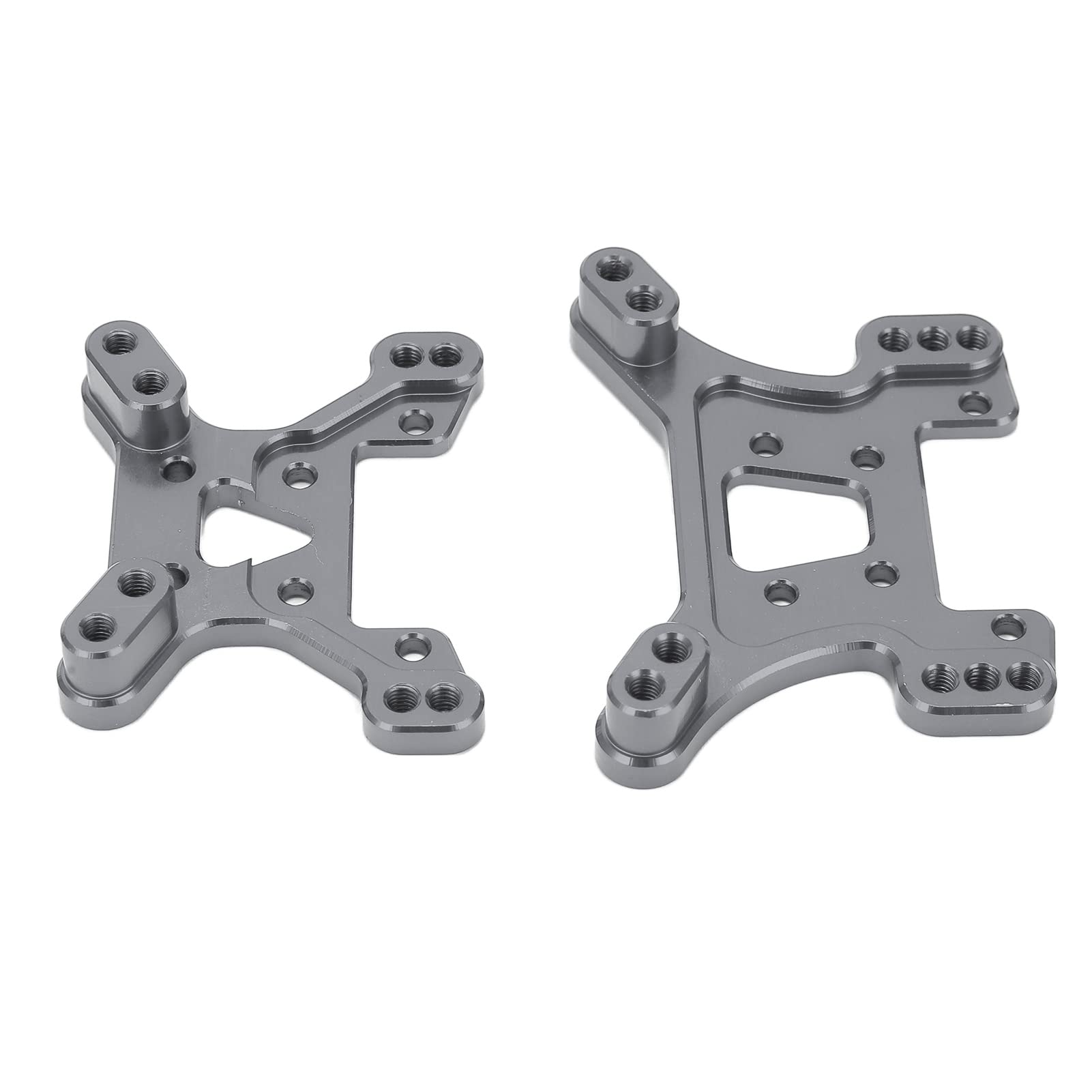 Dilwe RC Shock Tower Board, Front Rear Aluminium Alloy Shock Tower Board Compatible with 1/14 WLtoys 144001 124018 124019 RC Car(Titanium)