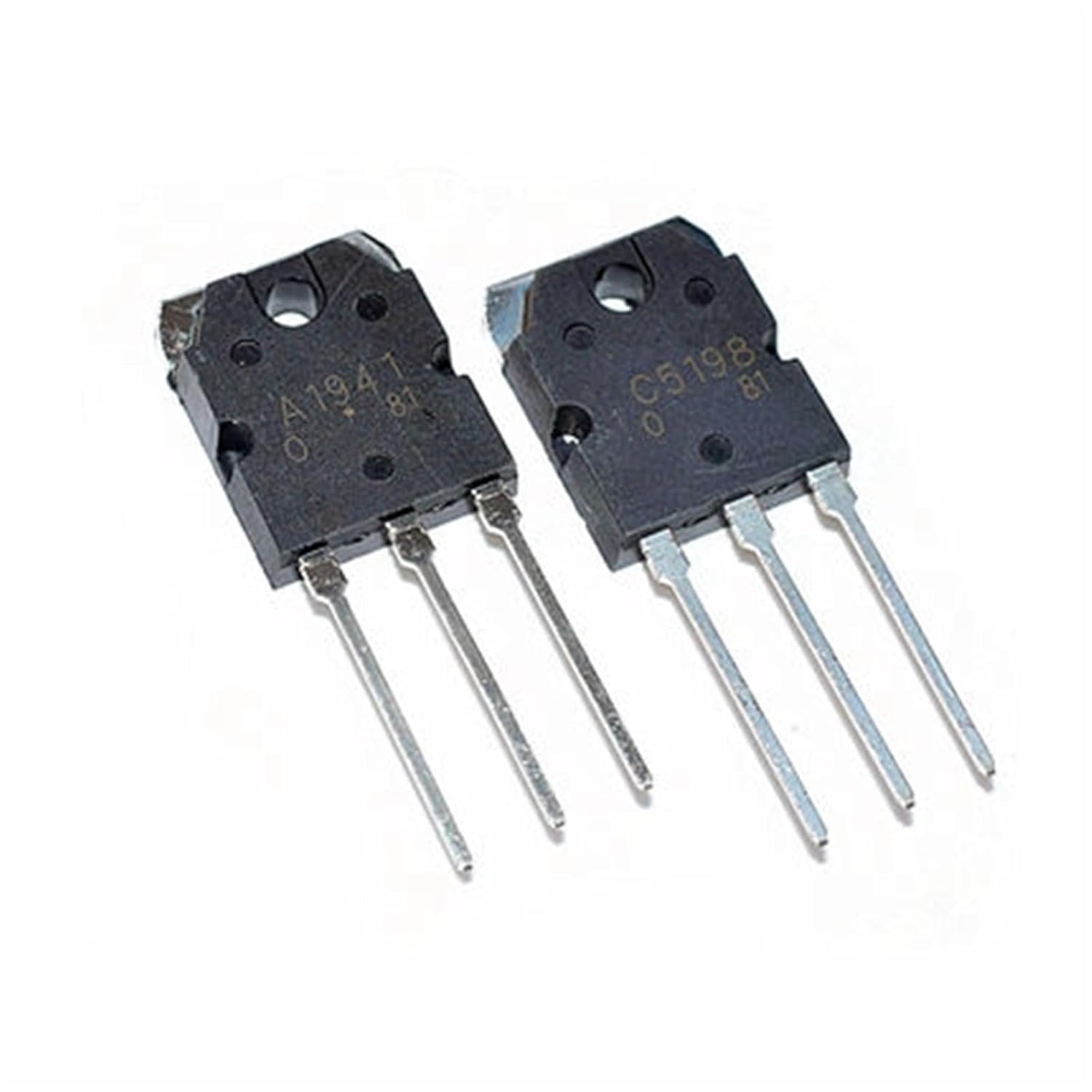 10Pcs 5Pairs 2SC5198 2SA1941 TO3P (5Pcs A1941 + 5Pcs C5198) TO-3P Transistor(10pcs 2SA1941)