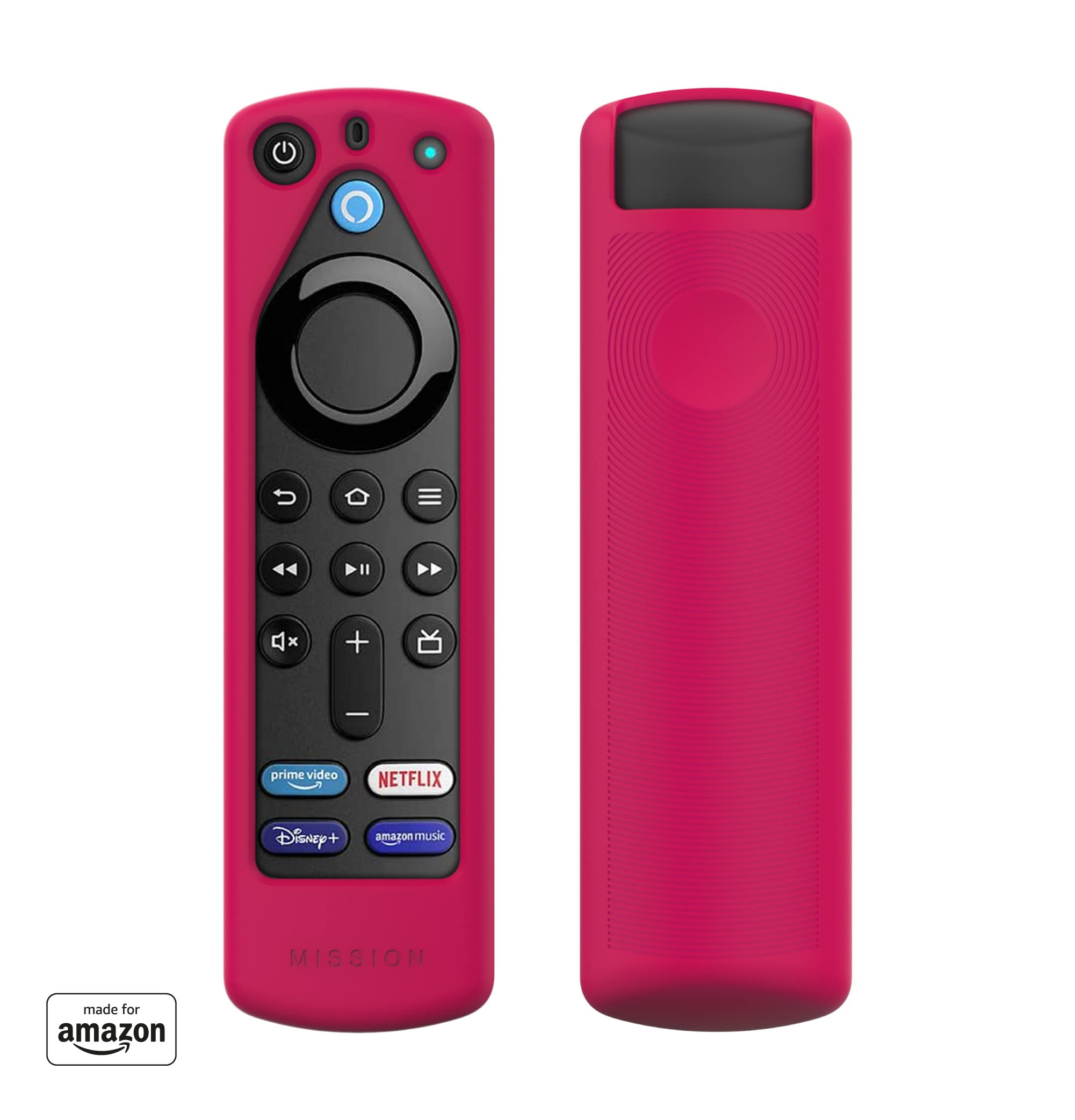 All-new, Made for Amazon Remote Cover Case | for Alexa Voice Remote (3rd generation), Magenta