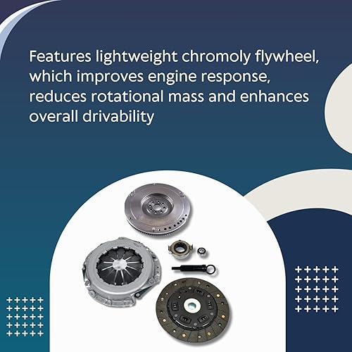 Miniatura 6 de EFT - Kit de embrague resistente con volante OEM para Toyota Corolla 1998-2008 1.8L 5 velocidades, mejora de rendimiento resistente para un