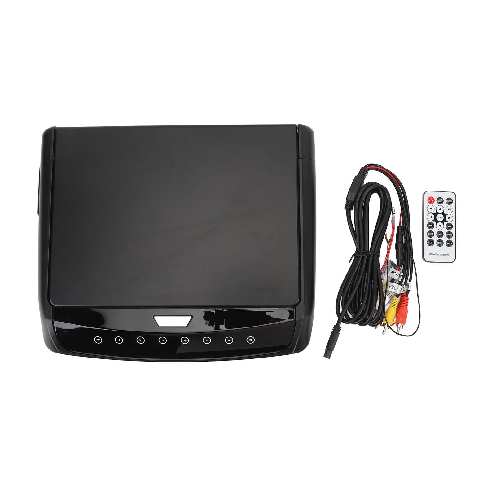 Cryfokt Monitor da Tetto per Auto da 11,6 Pollici Montato Sul Tetto, Schermo IPS 1080P con Ingresso AV USB, per Berline SUV Autobus (BLACK)