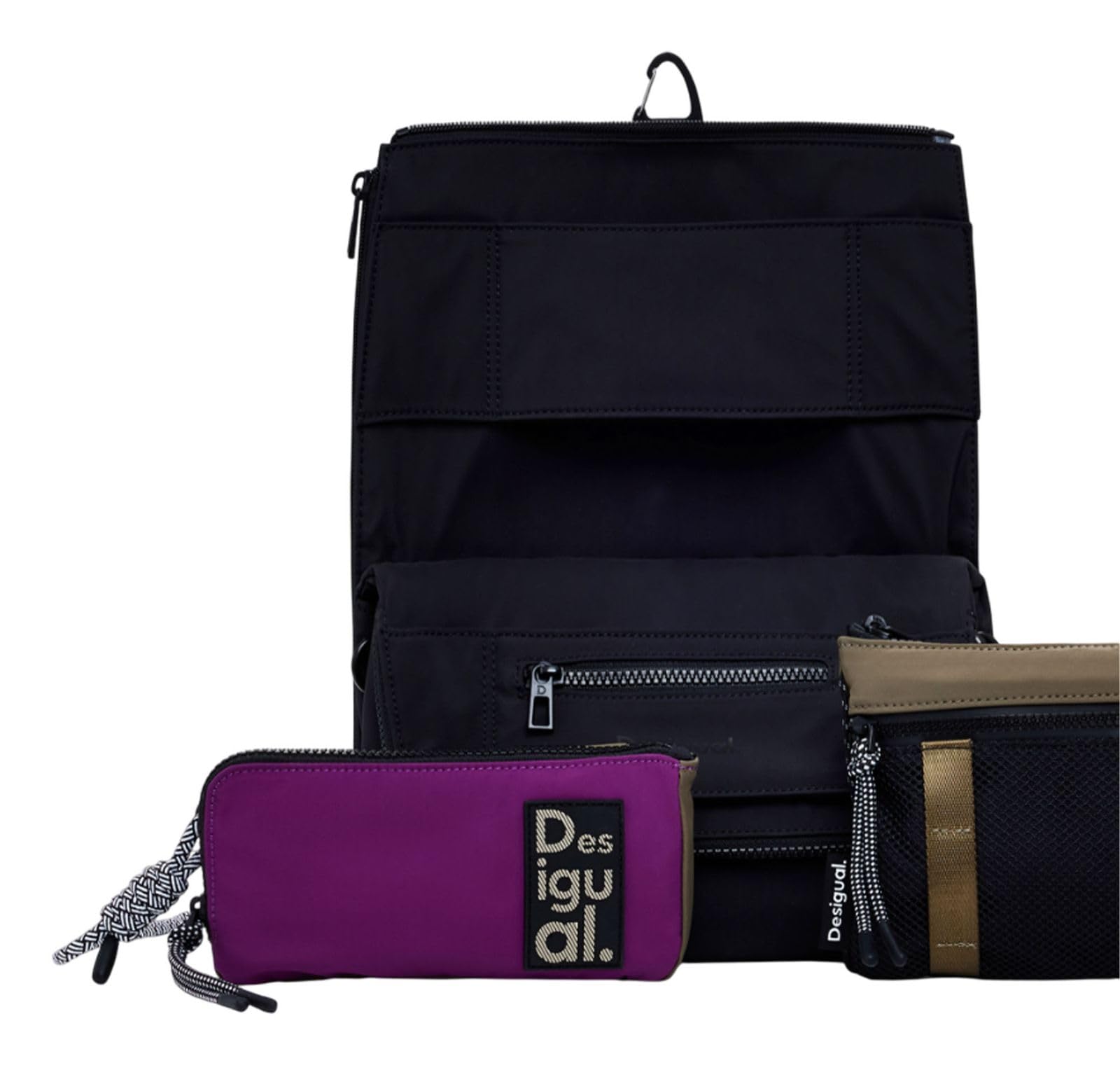 Desigual Modularis 25 Venecia Crossbody Bag Black