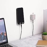 Vista 4 de LUEXBOX 2 soportes acrílicos de afeitar para pared de ducha, autoadhesivo, impermeable, para baño, compatible con Fusion 5 Proglide, Mach 3 Classic