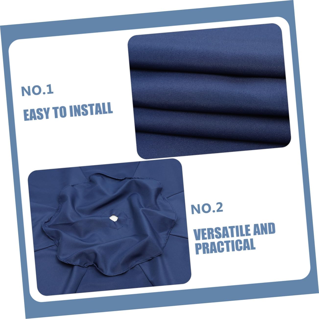 BESPORTBLE Outdoor Patio Umbrella Replacement Canopy Sunshade Fabric for Patios Beaches UV Protective Easy Installation Versatile Design for Outdoor Use