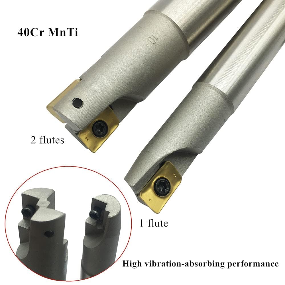 JTR 3pcs 90 Degree BAP300R End Mill Holders Indexable Inserts Tool Holder with 10pcs APMT1135PDER Milling Inserts for Machining Steel, Cast Iron — Amazon image 6