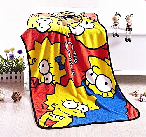 Fatacy Simpson Cute Five Heads Throw Blanket 30" X 50" Polyester blanket