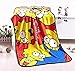 Fatacy Simpson Cute Five Heads Throw Blanket 30" X 50" Polyester blanket