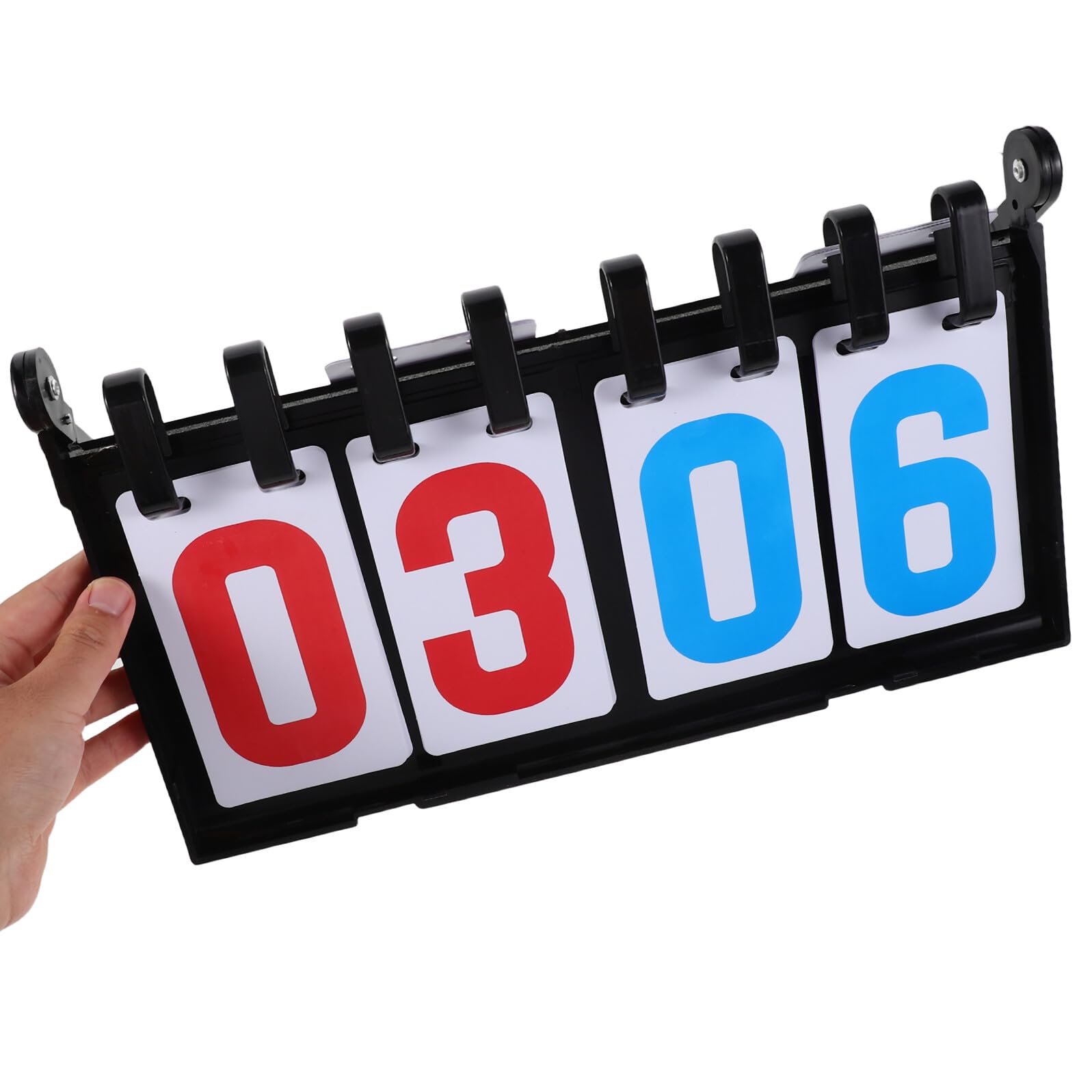 ABOOFAN Tragbare Sportanzeigetafel mit Flip Zahlen für Basketball Tennis Volleyball Baseball Billard Tischfußball Leichtes Tisch Scoreboard für Präzise Punktezählung bei Wettkämpfen und