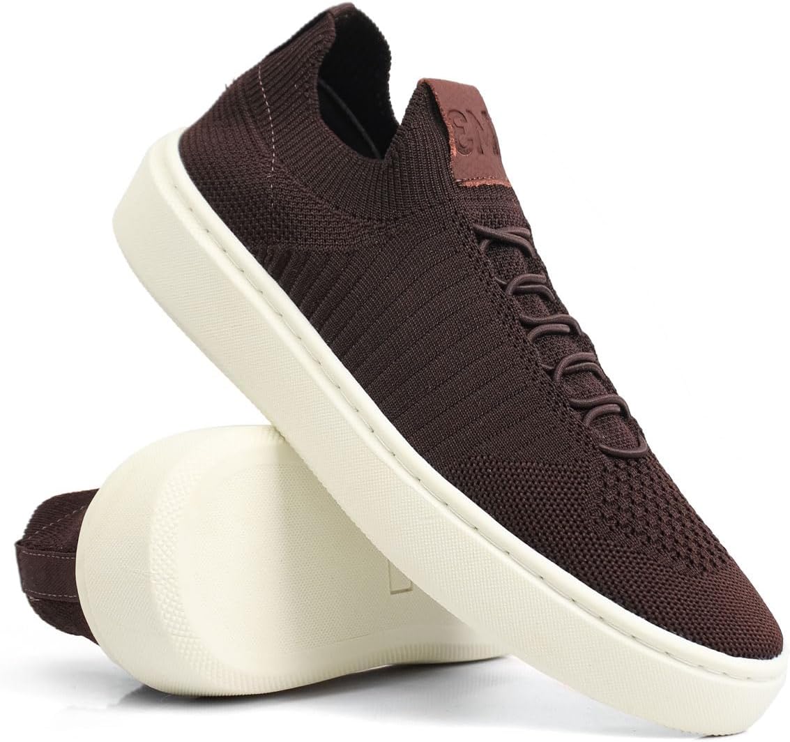Tênis Knit Masculino Slip Casual Moderno Elegante e Confortável Tênis Knit Masculino Slip Casual Moderno Elegante e Confortável