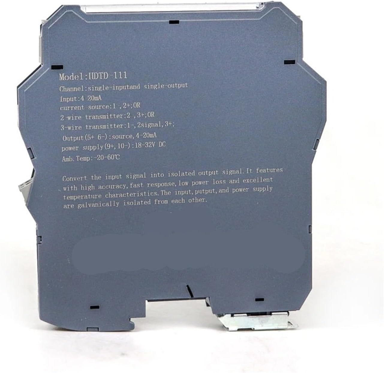 220V Power Supply Galvanic Isolated Signal Transmitter 1 in 2 Out Analog 4-20Ma Signal Isolator(1-5V in_220V_1-5V Out)