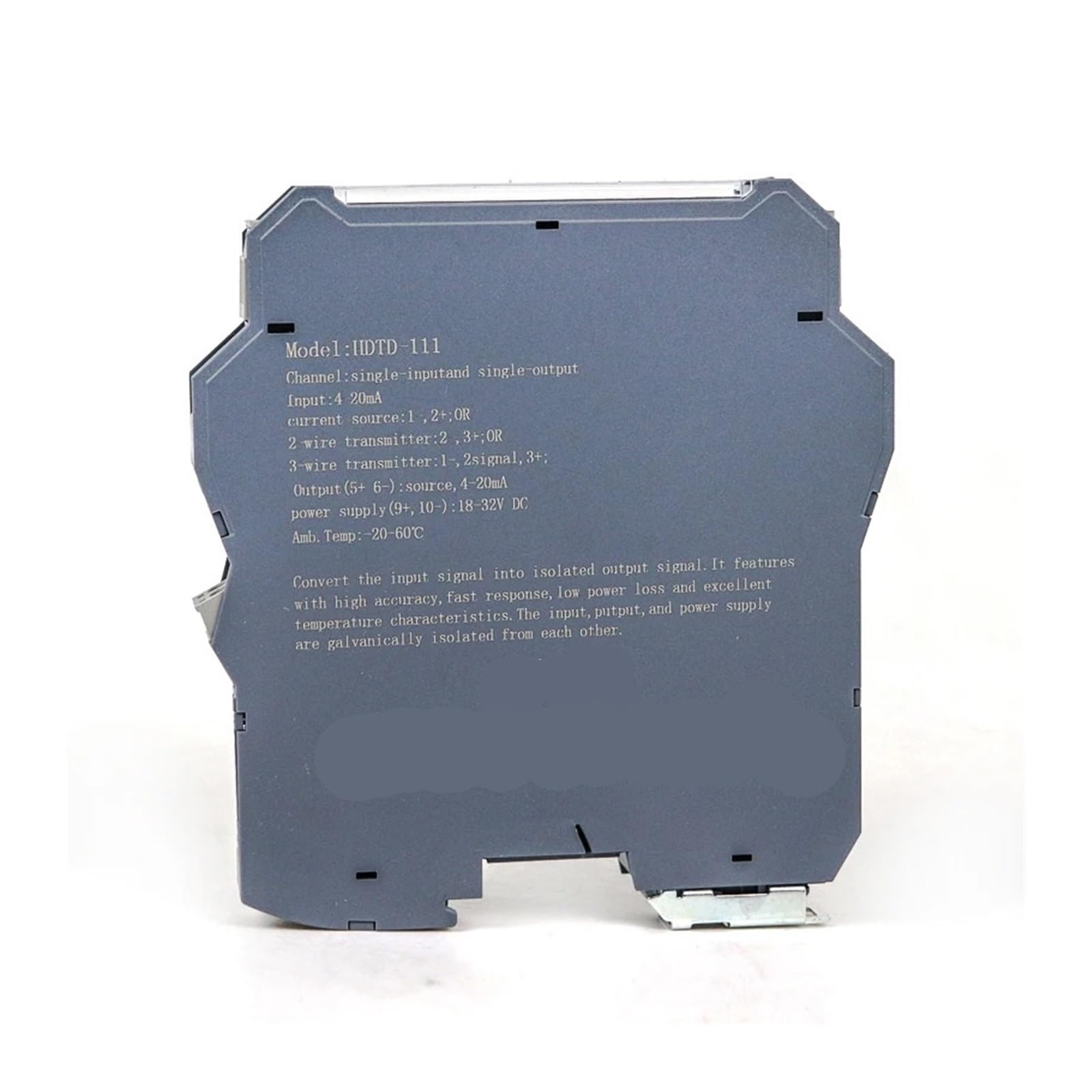 KSZHZYMGX 220V power supply Galvanic Isolated Signal Transmitter 1 In 2 Out Analog 4-20Ma Signal Isolator(4-20MA IN_220V_0-10V)