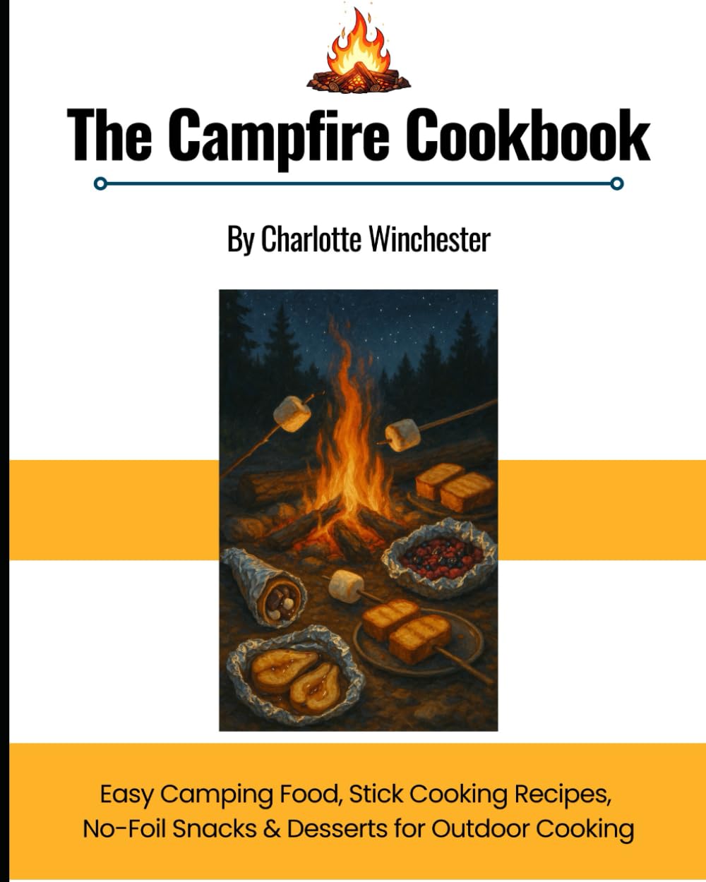 Campfire Cooking: Easy Camping Food, Stick Cooking Recipes, No-Foil Snacks & Desserts for Outdoor Cooking (The Only Cookbook You'll Ever Need)