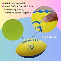 Vista 5 de Macro Giant - Juego de 4 mini fútbol de espuma de poliuretano de 9 pulgadas, colores básicos, práctica de entrenamiento, pelota