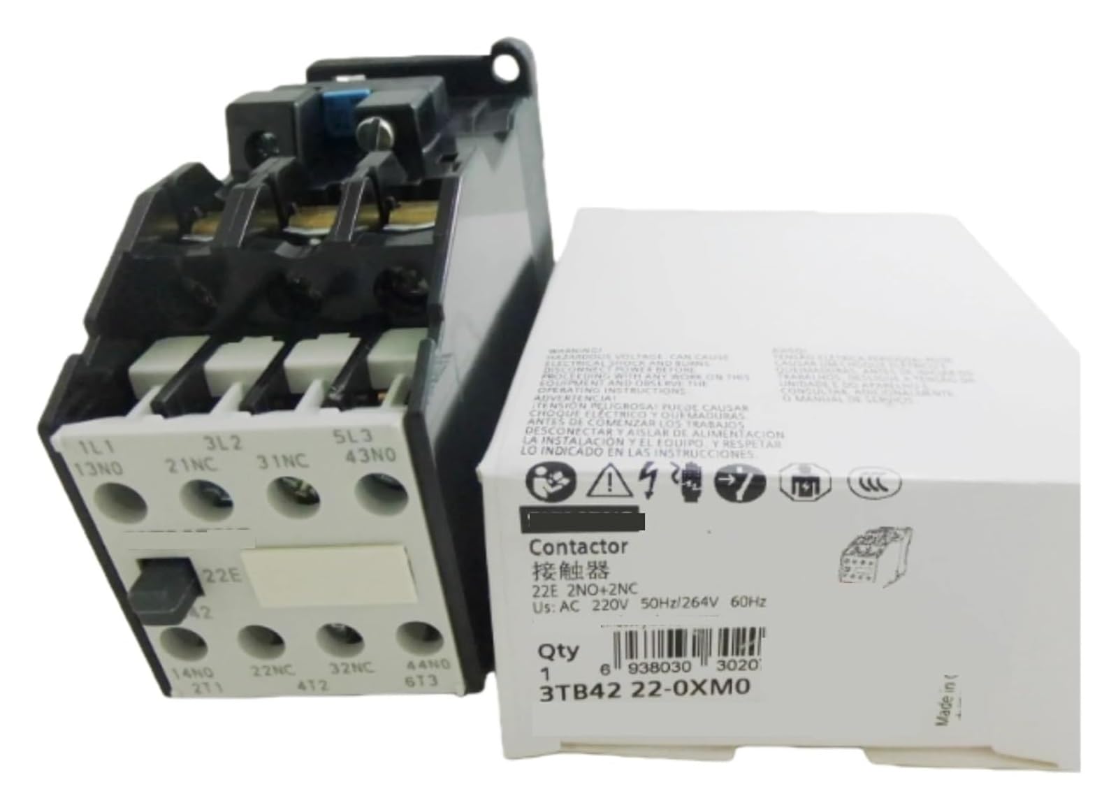 Contacteurs 3TB4222-0XM0 16A 220V robuste pour armoire électrique