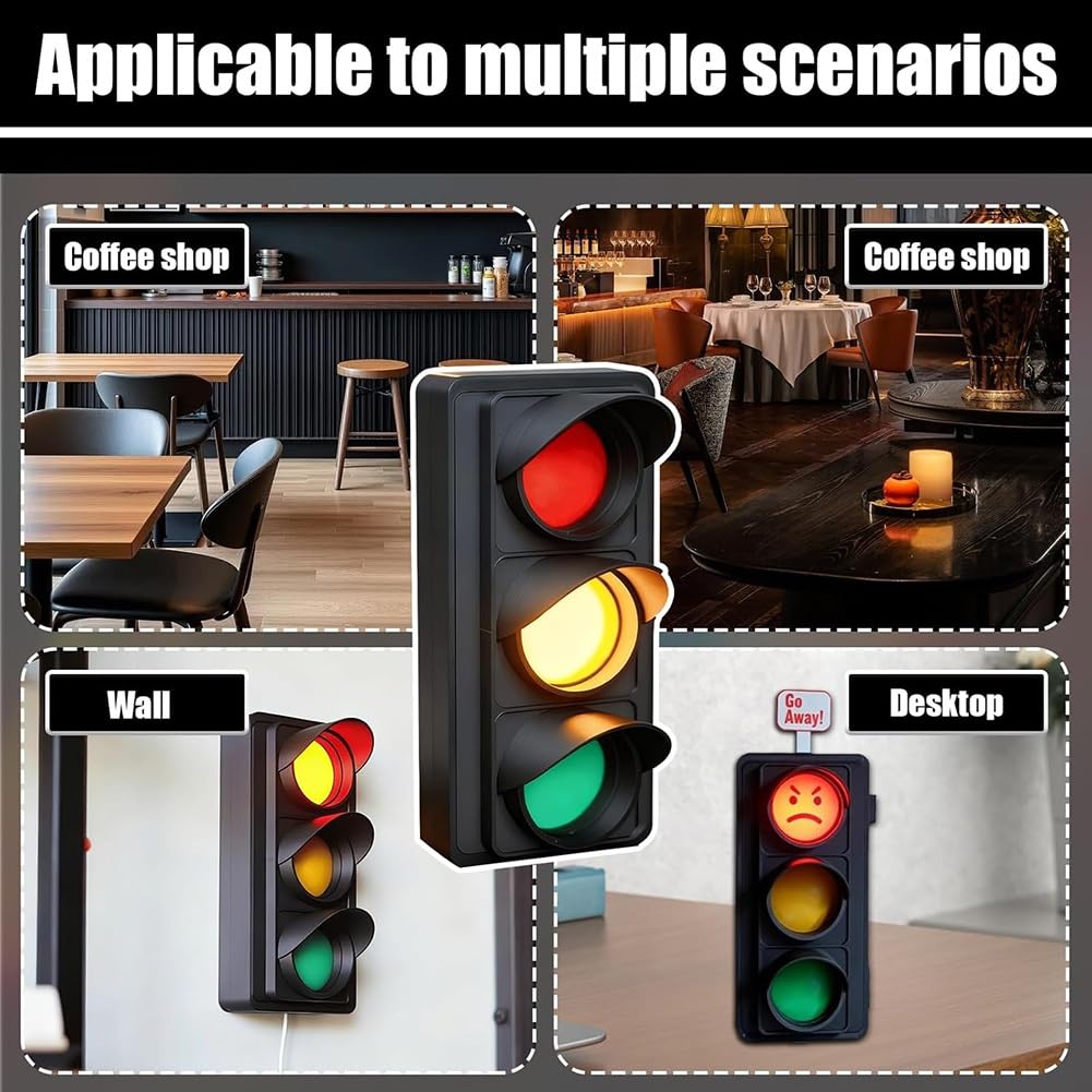 USB-Betriebene Ampel-Lampe 9,8 DREI-Farben-Wandlicht für Sozialen Status für Klassenzimmer, Schlafzimmer, Garagen-