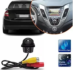 First Option Câmera de Ré Tartaruga Visão Noturna Colorida Estacionamento