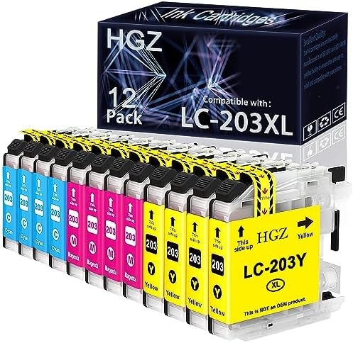 XL Color Ink Cartridges - Compatible With Brother LC203 For MFC-J460DW, J4620DW, J480DW