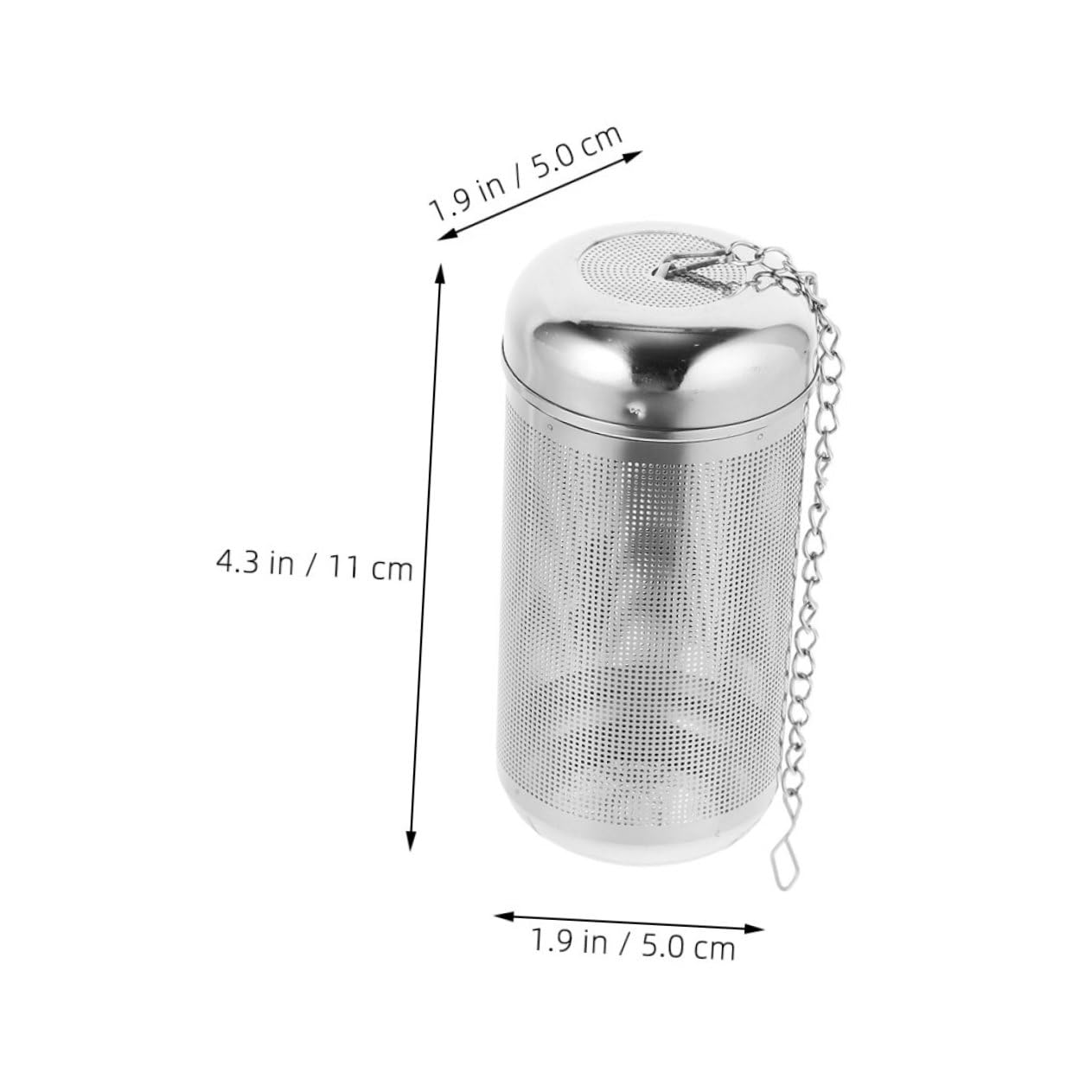 2 piezas Filtro de Especias de Acero Inoxidable para Sopa y Té Infusor Grande con Cadena Colador Reutilizable para Cocina y