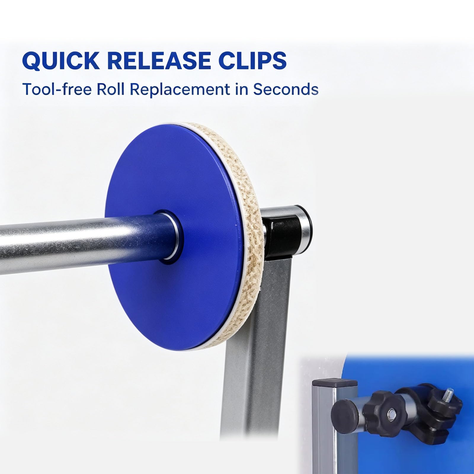 Rollenspender Für Luftpolsterfolie, 84 cm Hoch, Verzinktes Stahl-verpackungsgestell Mit Schnellwechsel-klemme, Stabiler Spender Für Luftpolsterfolie, Für Lager- 40cm