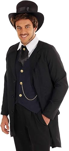 Vista 2 de Fun Shack Traje victoriano para hombre con abrigo