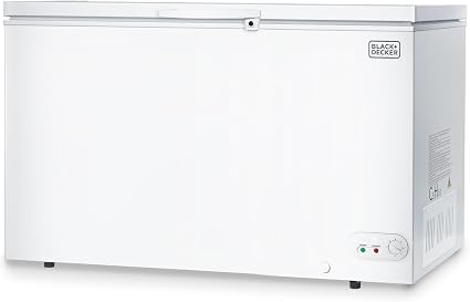 BLACK+DECKER 13 Cu. Ft. Chest Freezer, Deep Freezer with Top