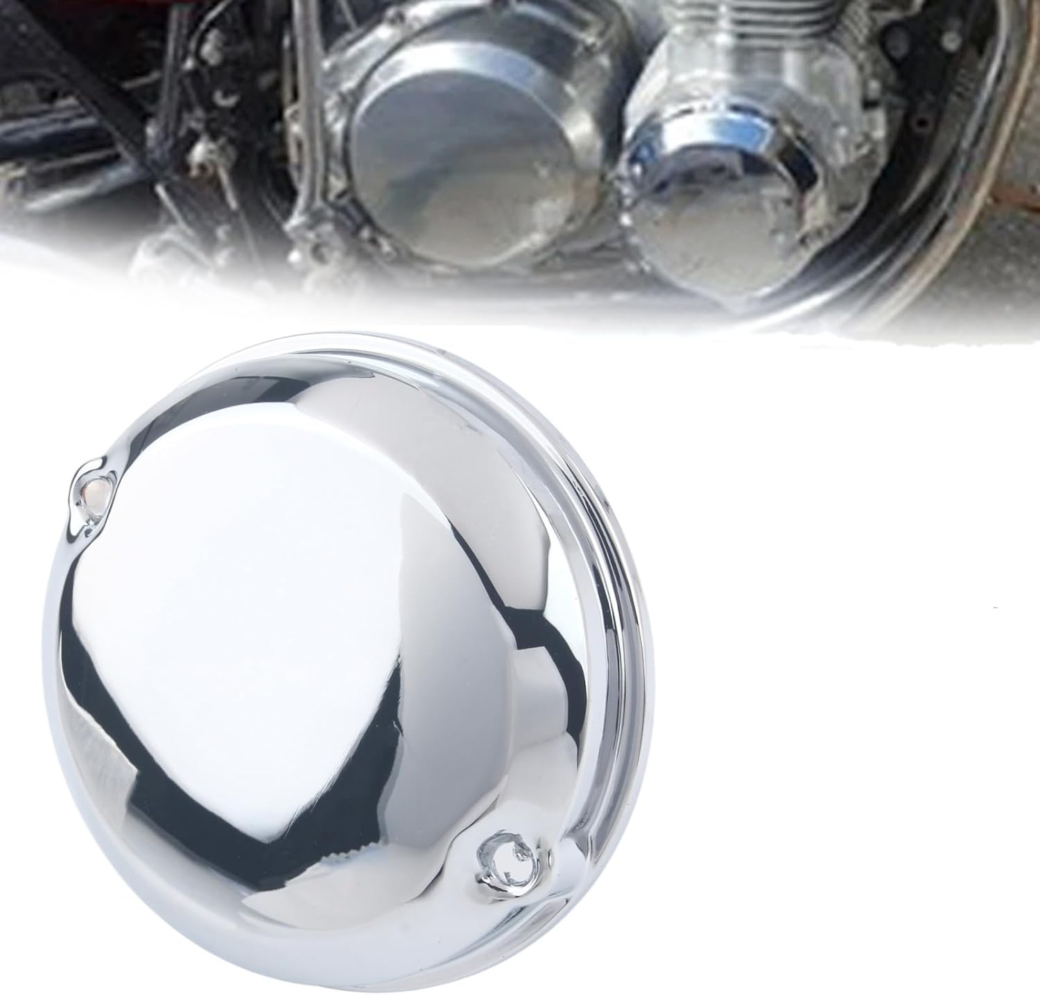 Chrome 2 Hole Points Cover Compatible with Honda CB350F CB400F CB500K CB550K CB550F CB750A CB750F CB750K