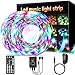 LED Strip Lights,YLCVBUD 32.8ft/10M 3528 SMD RGB Rope Lights Music Sync Color Changing, Rope Light 600 SMD 3528 LED, IR Remote Controller Flexible Strip for Home Party Bedroom DIY Party Indoor Outdoor
