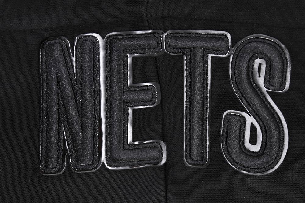 Pro Standard NBA womens Womens Nba Classic Triple Black Brushed Back French Terry Pull Over Hoodie - Image 5