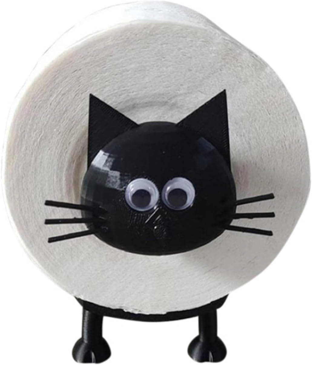 Toilet Tissue Rack Cute Sheep Dog Shape Free Standing Storage Roll Paper Holder Animal Shape Decorative Toilet Paper Rack(1C)