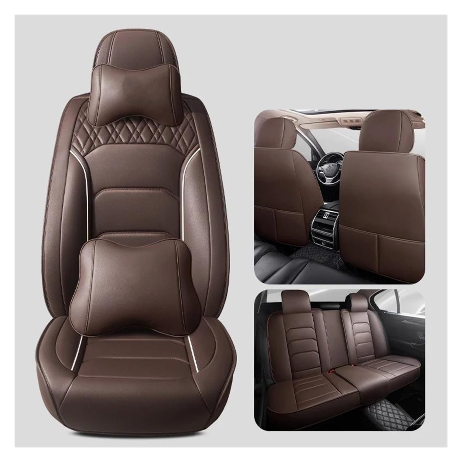 Housses de siège auto cuir Civic CRV ensemble complet imperméable - 6