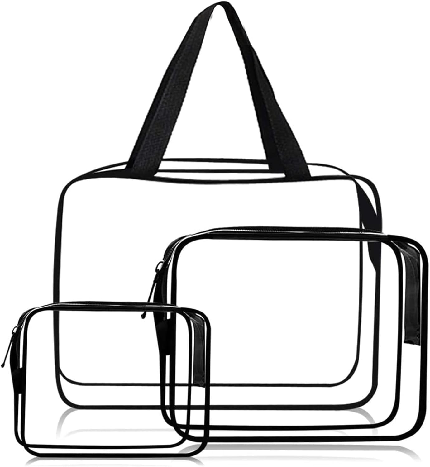 Bolsa Cosméticos 8 Bolsillos Organizador Bolsos PVC Transparente IGNPIÓN - 8 Bolsillos, Neceser Viaje, Azul Ordenador Accesorios Mujeres