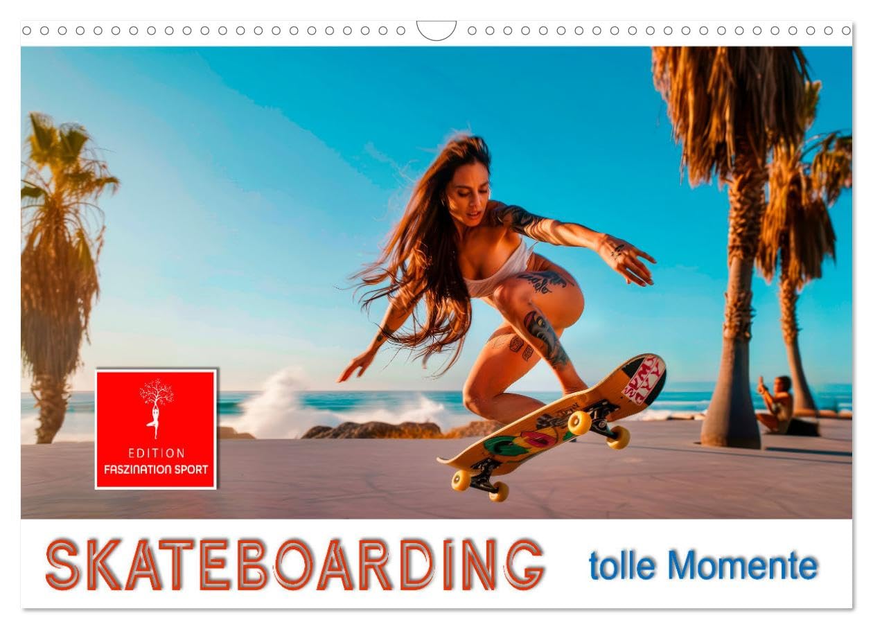 Skateboarding - tolle Momente UK-Version (Wall Calendar 2026 DIN A3 Landscape), CALVENDO 12 Month Wall Calendar