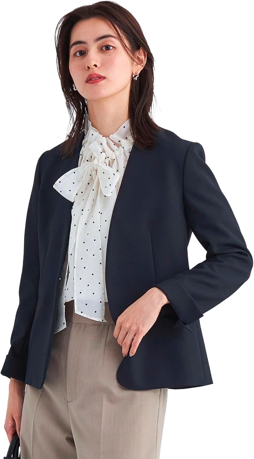 ダブルクロス ダブル ジャケット テーパードパンツ-ウォッシャブル