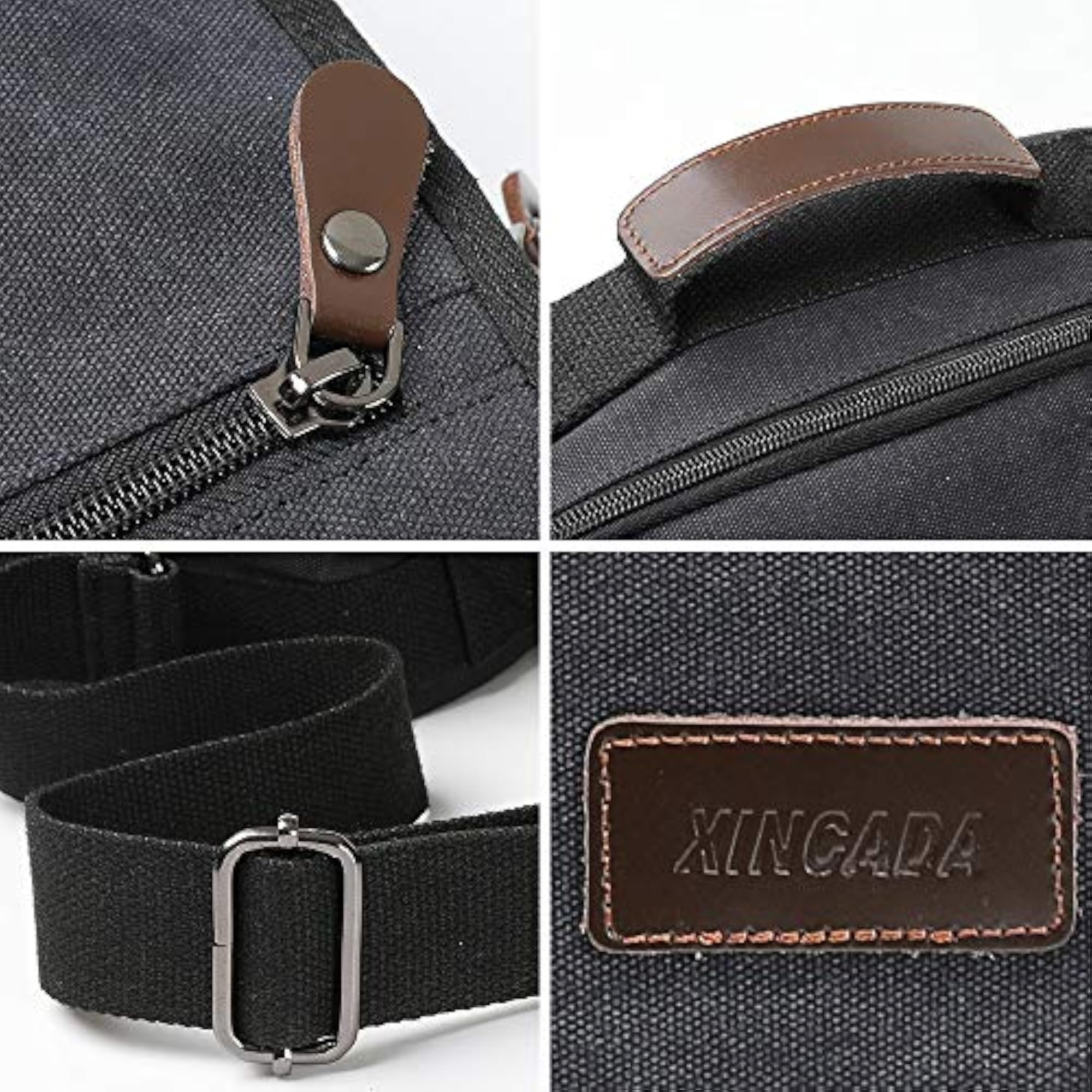 Men's Canvas Messenger Bag for Work and Travel