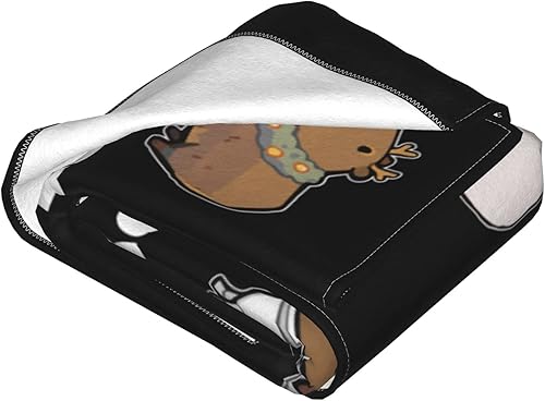 Miniatura 9 de Manta Capybara con múltiples talentos y versátiles, para sala de estar, dormitorio, sofá, sofá, manta cálida y suave para niños y adultos, para