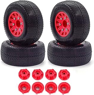 C32367RED Short Course 2.2/3.0 Wheel for 12, 14 & 17mm Hex & Tire Set (4) OD=110mm