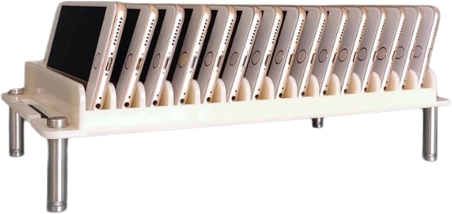 ABS Plastic Phone Storage Cabinet – 15 to 90 Compartment Display Case for Mobile Device Management in Retail & Repair Shops